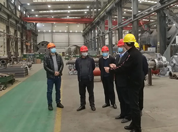 Leadership from Group and Parent Company visited HGT for Inspection on Work Resumption Status