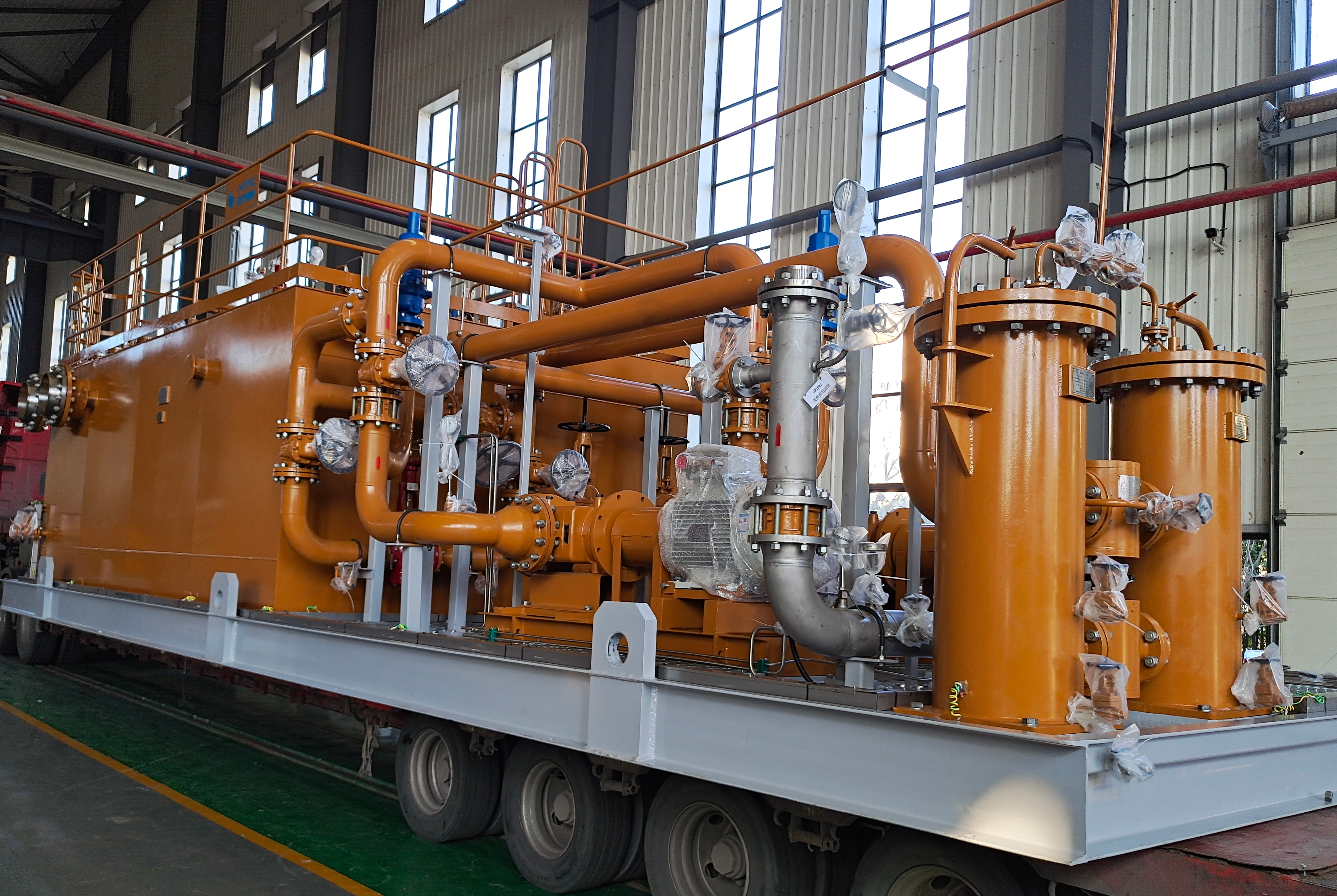 Zhangqiu,China | HGT & MAN’s First Lube Oil Console of Zhangqiu 35000Nm ³/ h air separation project was delivered successfully.