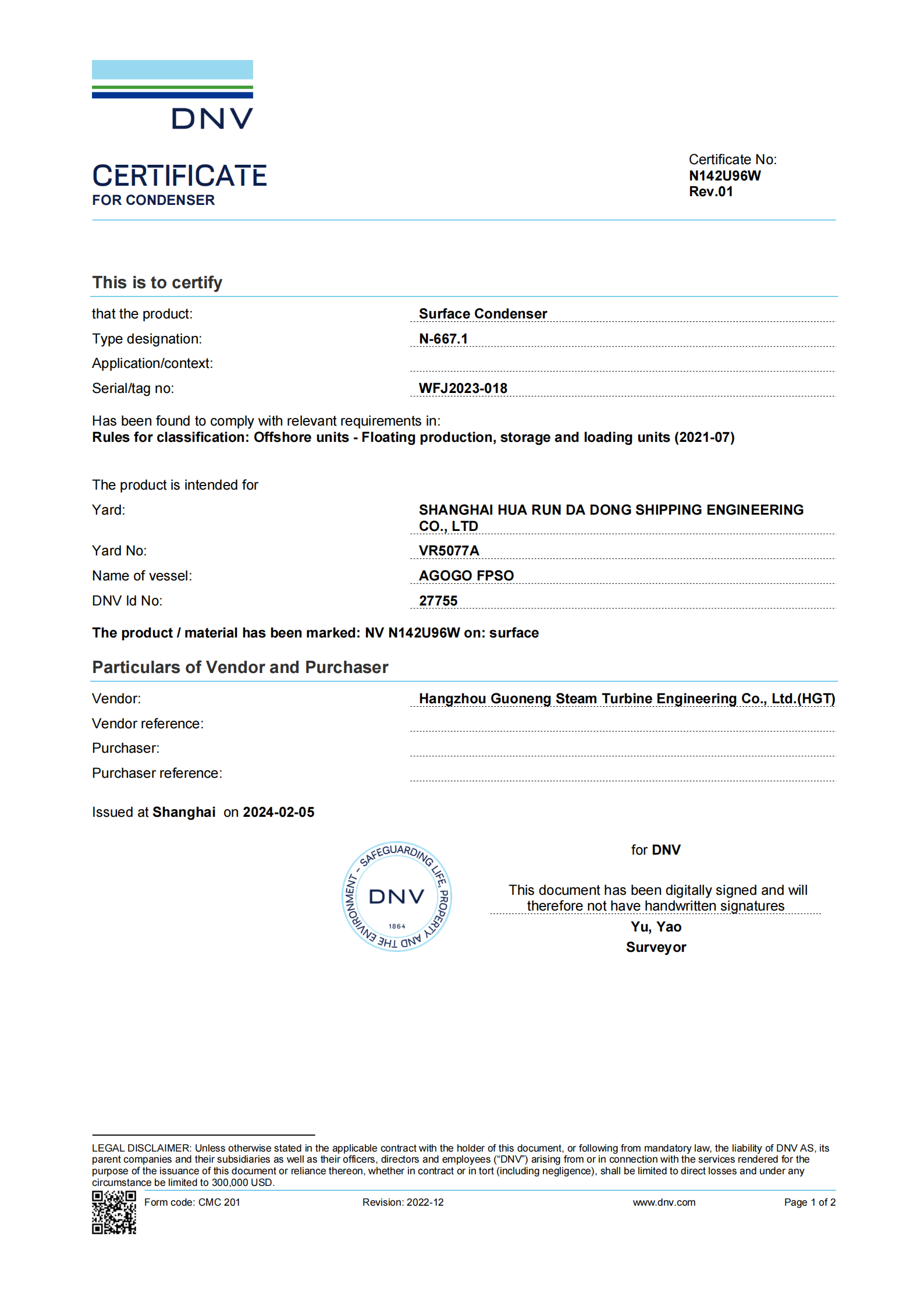 DNV Certification
